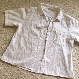 esby apparel | white dobby button down sample